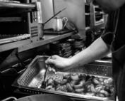 Kitchen with Staff preparing food