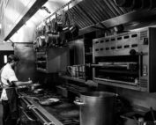 Kitchen with Staff preparing food