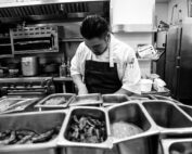 Kitchen with Staff preparing food