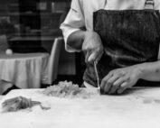 Kitchen with Staff preparing food