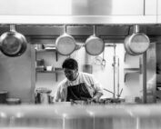 Kitchen with Staff preparing food