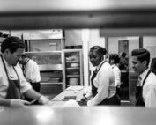 Kitchen with Staff preparing food