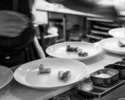 Kitchen staff preparing food